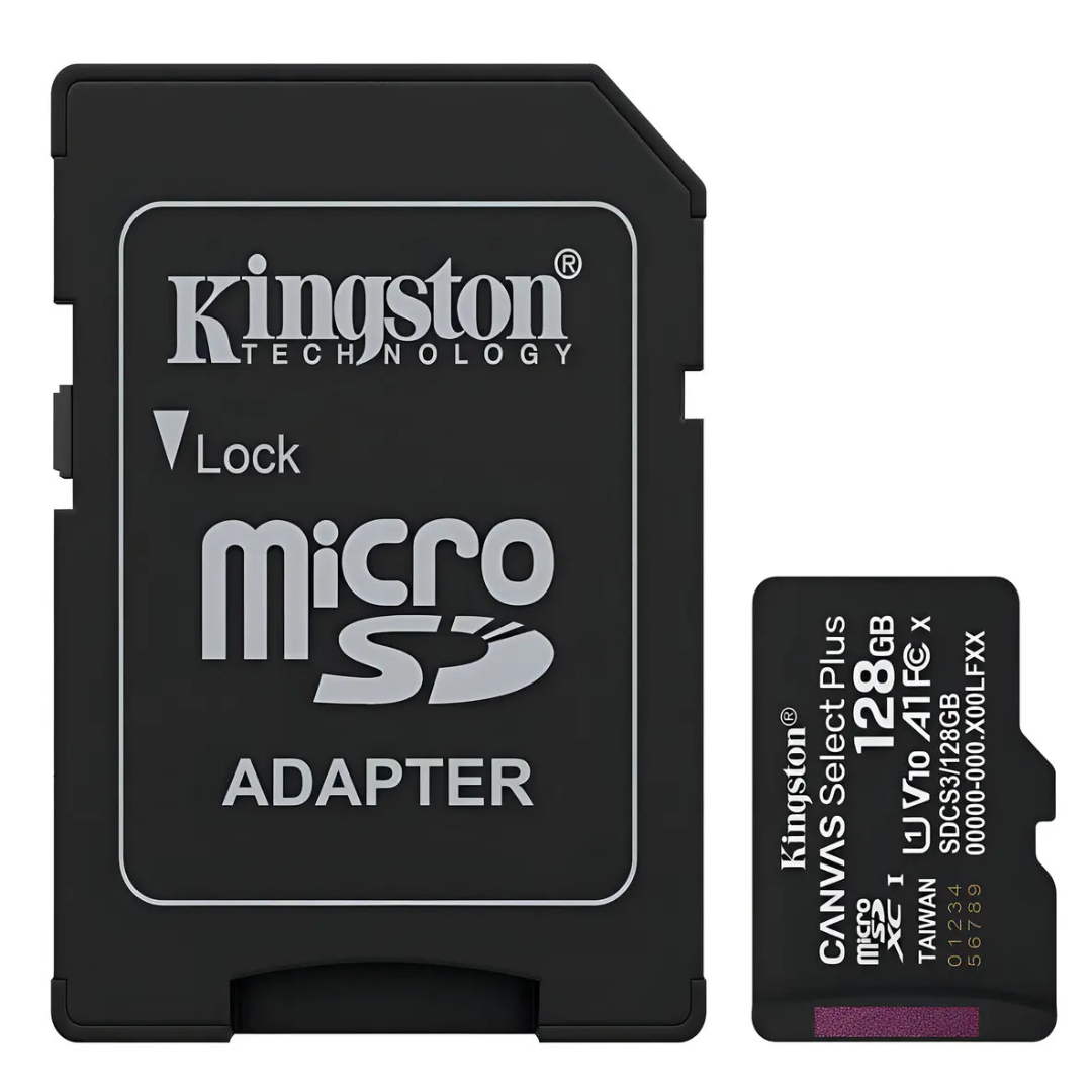 Tarjeta de Memoria MicroSD 128gb Kingston Canvas Select Plus